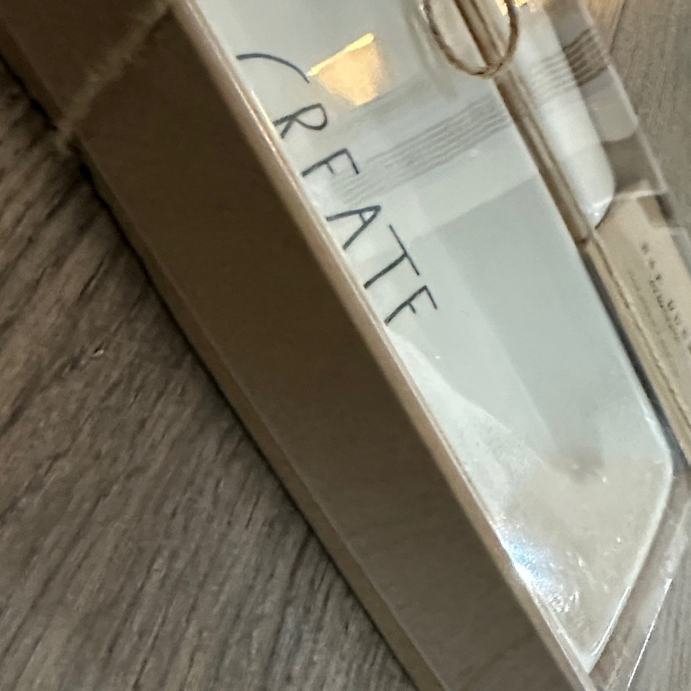 Rae Dunn White Ceramic Tray Set with Inspirational Words - Picture 4 of 4